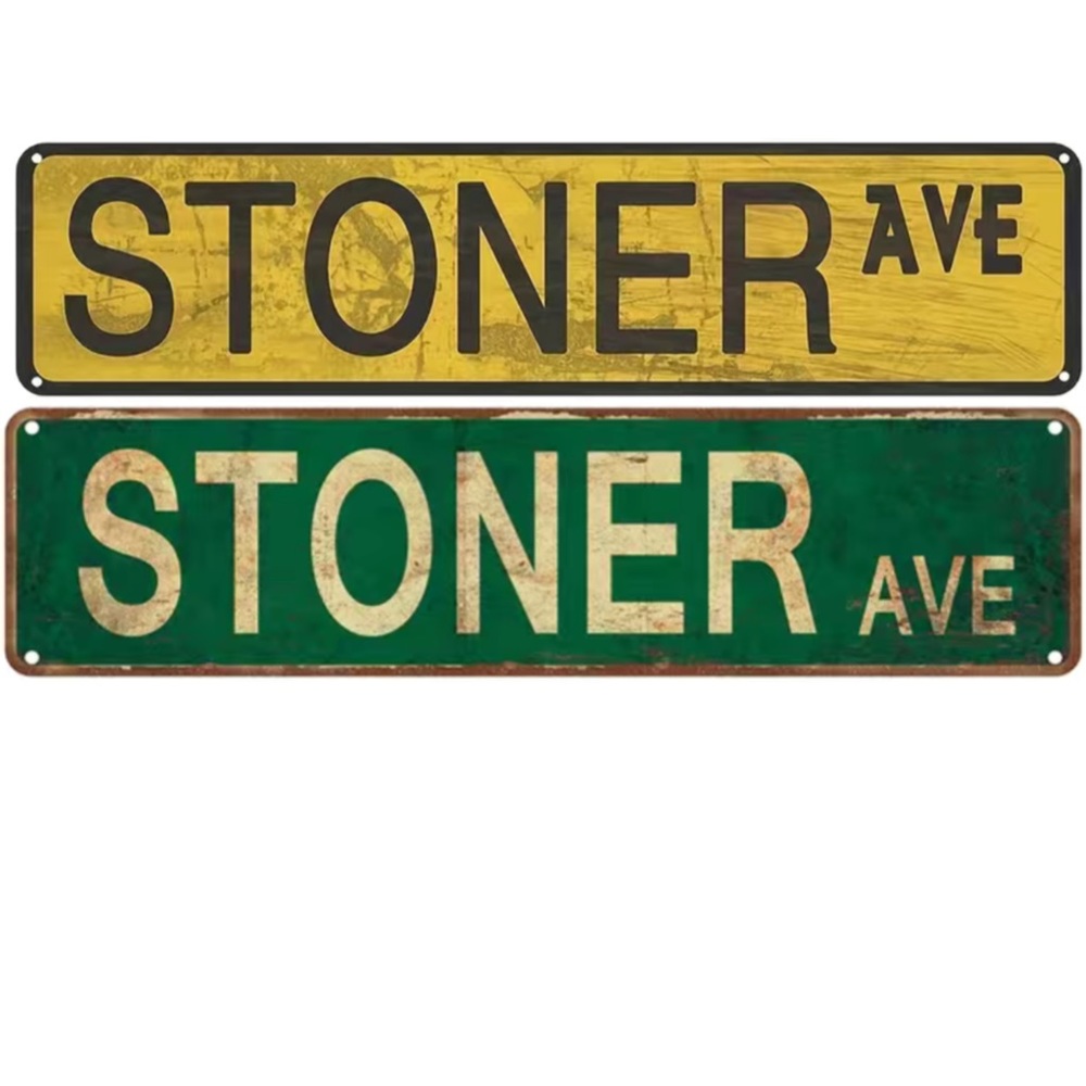 “Stoner Ave” 4x16” Metal Sign